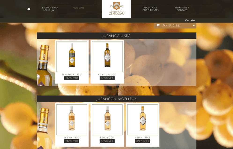Liste des produits sur la boutique en ligne Liste des produits sur la boutique en ligne
