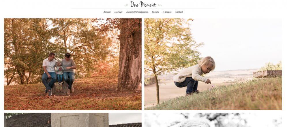 One Moment : Site WordPress pour photographe - Gers