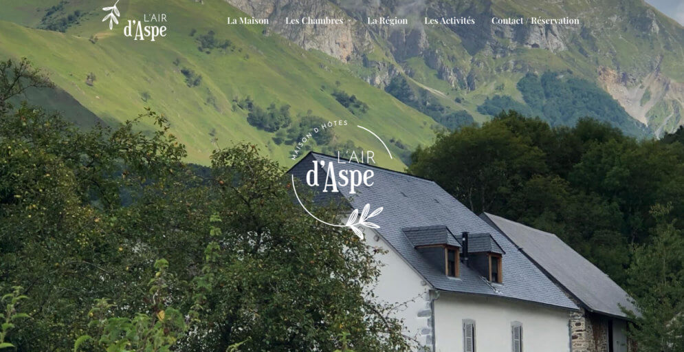 Création site internet chambres d'hôtes, 64 Pyrénées